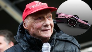 Niki Lauda kann mit rosa offenbar nichts anfangen