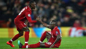 Naby Keita und Sadio Mane vom FC Liverpool