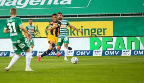 Noah Okafor (Note: 2): Traf staubtrocken zum 1:0. Nach wie vor die Nummer drei in der Sturm-Rangordnung der Salzburger.