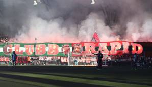 Die Fans von Rapid und Nürnberg.