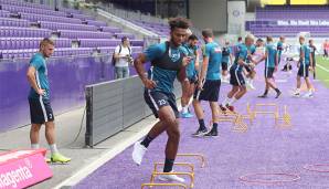 Erik Palmer-Brown im Training bei der Wiener Austria