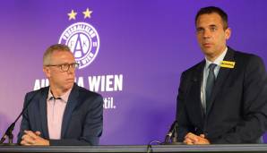 Peter Stöger und Markus Kraetschmer von FK Austria Wien