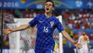 Nikola Kalinic bejubelt sein Tor gegen Spanien