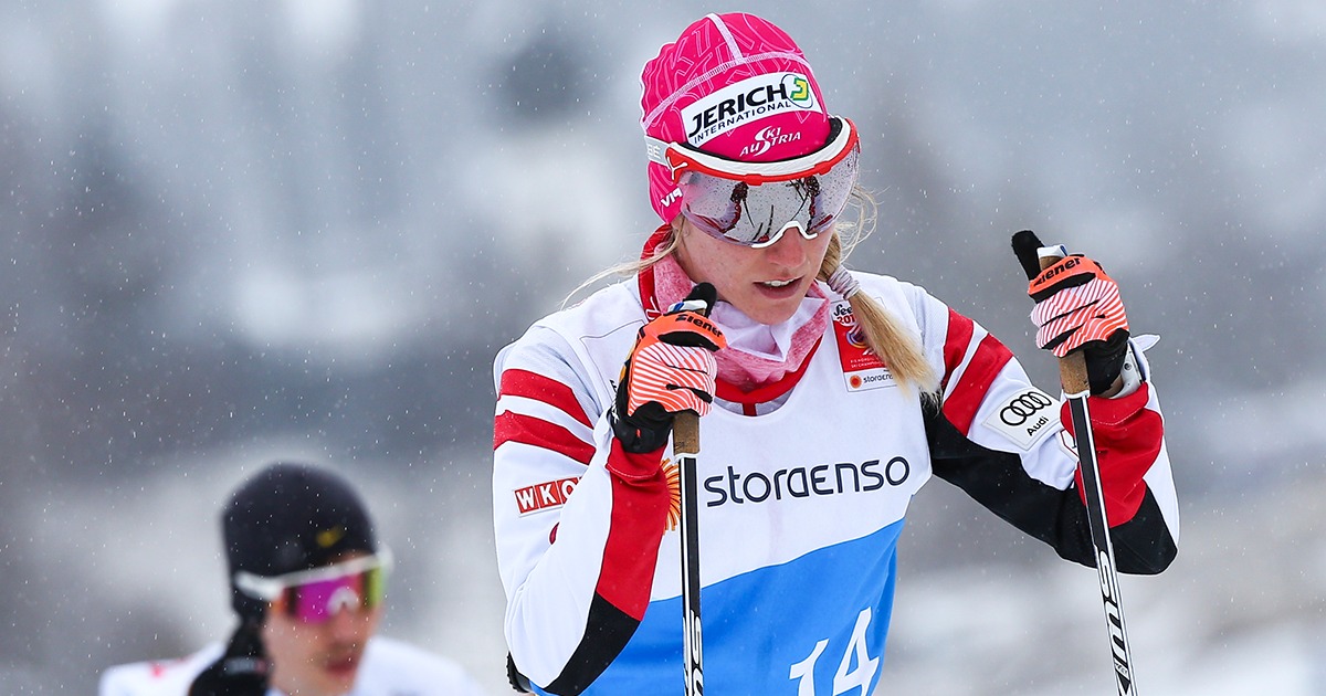 Teresa Stadlober muss für den Skiathlon passen.