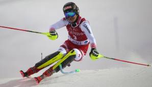 Manuel Feller im Slalom von Levi.