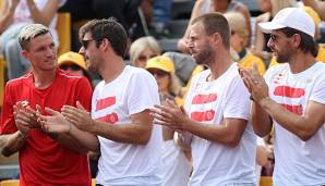 Ein Team, das ganz nach oben will: Dennis Novak, Gerald Melzer, Oliver Marach, Jürgen Melzer