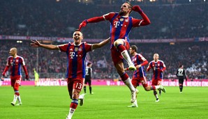 Franck Ribery sorgte mit seinem 100. Tor für den FC Bayern für den Sieg