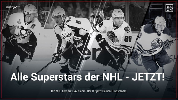 Die NHL live und auf Abruf auf DAZN.com