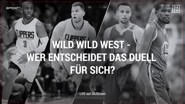 Golden State Warriors vs Los Angeles Clippers live auf DAZN