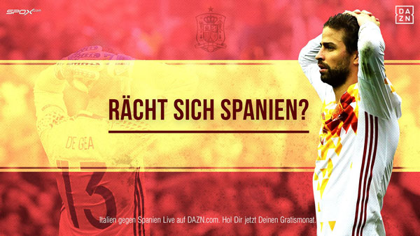 Italien gegen Spanien Live und auf Abruf auf DAZN.com