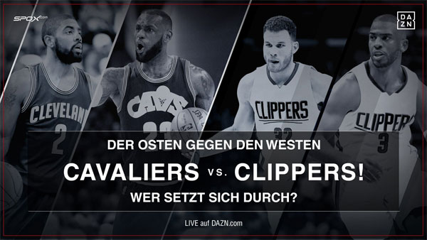 Cleveland Cavaliers vs Los Angeles Clippers live auf DAZN
