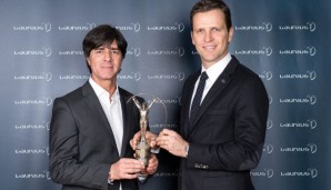 Löw und Bierhoff haben für den DFB den Preis des "Laureus World Team of the Year" erhalten