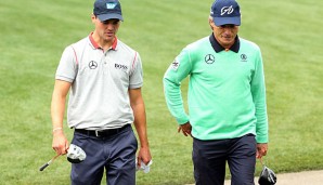 Die Markenbotschafter Martin Kaymer und Bernhard Langer kämpfen um das Green Jacket