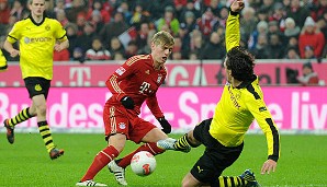Auch in der Liga sah es im Hinspiel lange Zeit gut aus für Torschütze Kroos und seine Bayern. Götze egalisierte den Treffer aber, Endstand 1:1