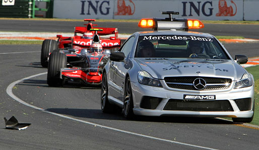 Nach all dem Trubel kam das neue Safety-Car zu seinem ersten Einsatz