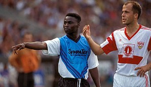 Ab 1990 spielte Wattenscheid in Liga eins. Wirklich bundesligareif war der Zwirn, den Souleymane Sane (l.) und Co. tragen musste, allerdings nicht
