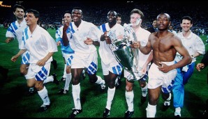 1993: Olympique Marseille - AC Mailand 1:0 (1:0) - Kurz vor der Halbzeit (44. Minute) schießt Boli das entscheidende Tor für OM