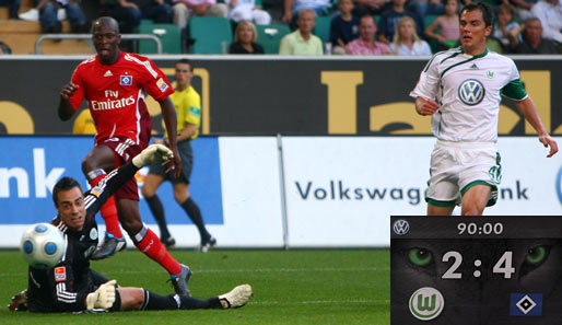 3. Spieltag: Wolfsburgs Meisterstimmung ist passé. Hamburg trifft die Wölfe genau zwischen die Augen, 4:2 siegt der HSV auswärts