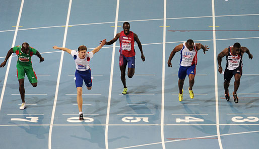 Der französische Sprint-Shootingstar gewann 100-Meter-Gold - dahinter ging es sehr, sehr, sehr eng zu