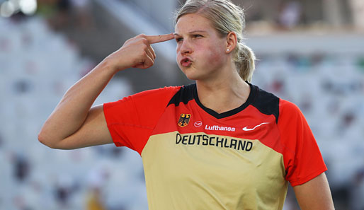 Gold-Hoffnung Nadine Müller blieb im Diskus-Finale zehn Meter hinter ihrer Bestleistung und war sichtlich frustriert