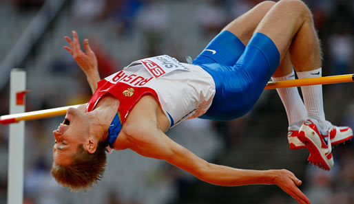Der Russe Aleksander Shustov holte sich mit übersprungenen 2,33 Meter Hochsprung-Gold
