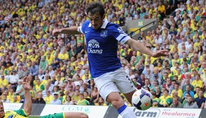 Außenverteidger Leighton Baines (r.) begeistert die Everton-Fans seit 2007 und hat sich zu einem ihrer wertvollsten Spieler entwickelt