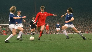 Das Merseyside-Derby zwischen Liverpool und Everton war auch schon in den 70ern ein hitziges Duell