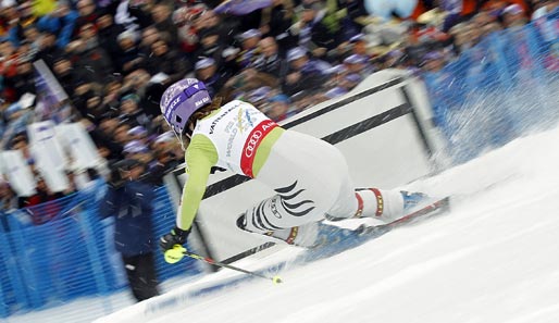 Auf den Schultern von Maria Riesch lagen die deutschen Hoffnungen, doch Riesch wurde nur Vierte