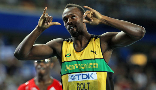 Und auch Leichtathletik-Superstar Usain Bolt gab sich die Ehre: im 200-Meter-Halbfinale dominierte er seine Konkurrenten und zog locker ins Finale ein