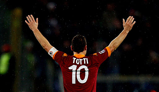 Rang 12: Francesco Totti vom AS Rom (12 Tore)