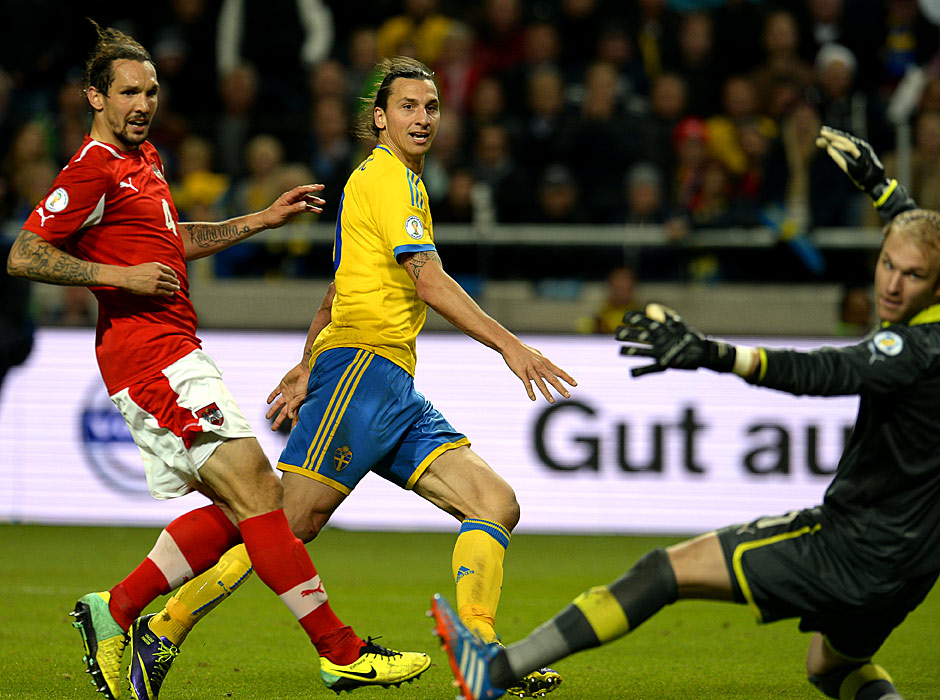 Rang 5: Zlatan Ibrahimovic / Schweden (6 Tore)