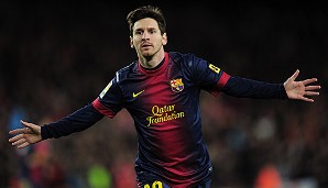 Rang 3: Lionel Messi vom FC Barcelona (8 Tore)