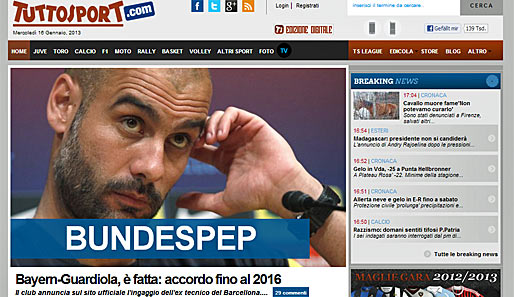 Die italienische "Tuttosport" gibt sich ganz plakativ: "BUNDESPEP!"