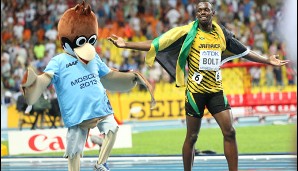 Tag 2: Let's dance! Usain Bolt ließ sich nach seinem Triumpf standesgemäß feiern