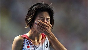Wo Freude ist, da ist auch Leid: Die Japaner Hitomi Niiya hatte sich über die 10.000 Meter wohl mehr als Rang fünf erhofft