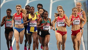 Beim Finale der Frauen über 1500 m ging es lange Zeit gemächlich zu. Am Ende holte sich Abeba Aregawi aus Schweden ohne Probleme den Titel
