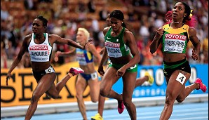 Auch die Jamaikanerin Shelly-Ann Fraser-Pryce lief der Konkurrenz über die 200m davon und krönte sich zur Doppelweltmeisterin