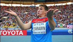 Wie hab ich das denn gemacht?! Dmitri Tarabin staunte nach seinem Last-Minute-Wurf zu Bronze nicht schlecht. Leidtragender war Julius Vego aus Kenia, der dadurch das Treppchen verpasste