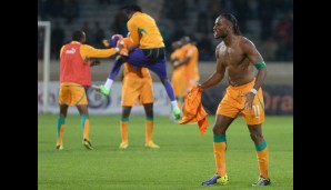 Didier Drogba und die Elfenbeinküste lösten das WM-Ticket in den Playoffs gegen Senegal