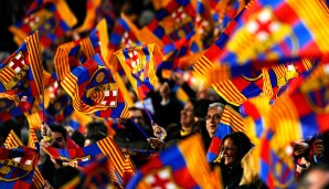 Die Fans der Katalanen feierten den verdienten Einzug ins Viertelfinale