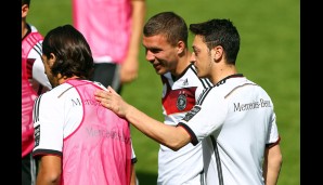 ...was Ex-Real-Teamkollege Mesut Özil und Lukas Podolski offenbar besonders freut