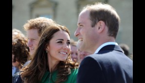 ...ließen sich auch Prinz William und seine Kate den Auftakt nicht entgehen