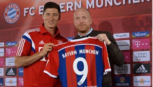 Robert Lewandowski wurde von Matthias Sammer beim FC Bayern München vorgestellt
