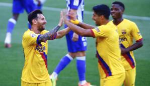 19. Juli 2020: Deportivo Alaves - FC Barcelona - Im Saisonfinale erzielt Messi zwei Tore. Mit 25 Toren ist er zum insgesamt siebten Mal Torschützenkönig Spaniens - Rekord!