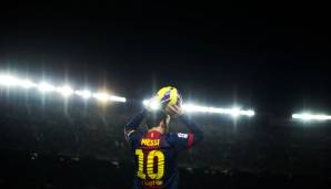 18. Oktober 2014: FC Barcelona - SD Eibar 3:0 - Zum zehnjährigen Jubiläum im Barca-Trikot trifft Messi standesgemäß.