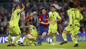 18. April 2007: FC Barcelona - FC Getafe 5:2 - Das beste Tor seiner Karriere? Messi tanzt durch Getafes Hintermannschaft.