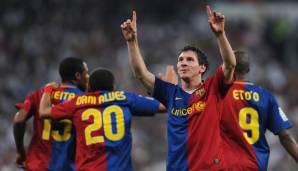02. Mai 2009: Real Madrid - FC Barcelona 2:6 - Das vielleicht beste Spiel seiner Karriere! Real wird im Bernabeu gedemütigt, Messi spielt als falsche Neun.