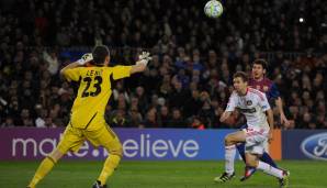 7. März 2012: FC Barcelona - Bayer Leverkusen 7:1 - Und Messi legt zum Arsenal-Spiel noch einen drauf. Fünf Tore sind es gegen Leverkusen.
