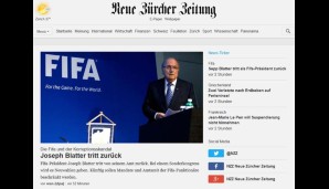 Am wertneutralsten die Neue Züricher Zeitung - was sich sogar im Namen zeigt: Statt der Abkürzung Sepp steht explizit "Joseph Blatter tritt zurück"