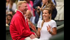 Das freute auf der Tribüne auch Frau Jelena und Coach Boris Becker. Aber gell, Boris: Nur gucken, nicht anfassen!